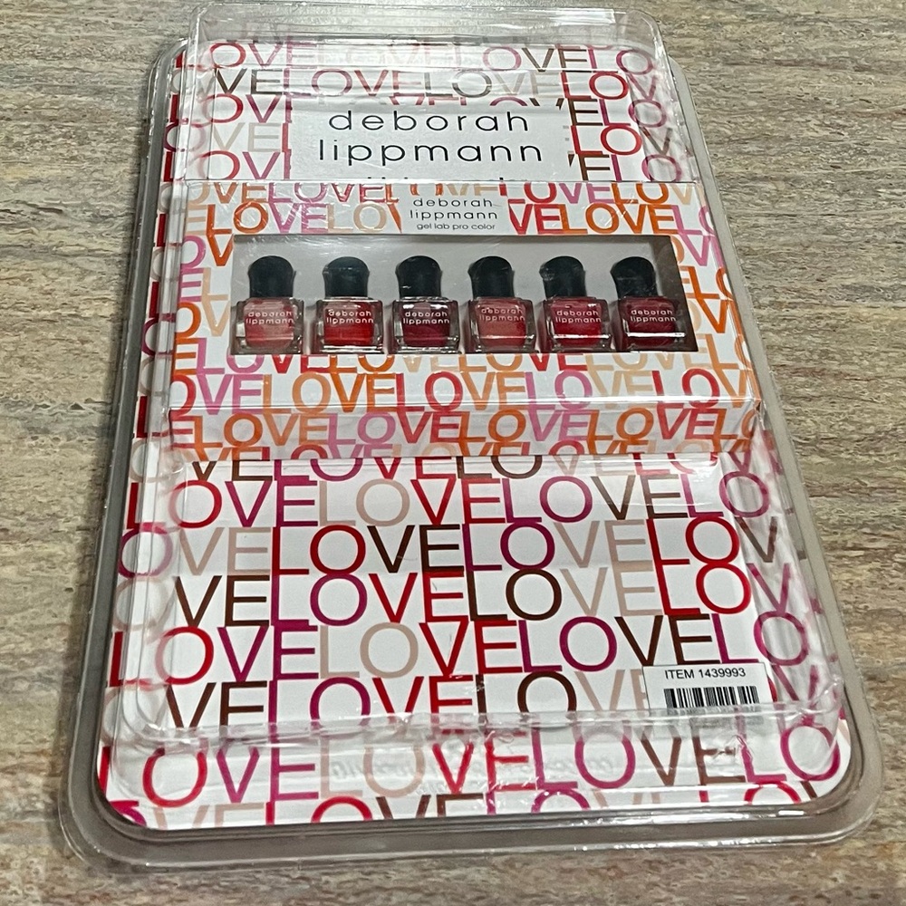 NIB Deborah Lippmann make me blush gel lab pro mail polish set